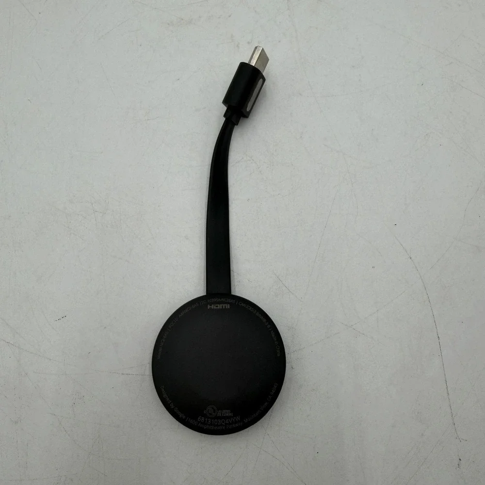 Google Chromecast Model NC2-6A5 HDMI Black 2nd Device Only